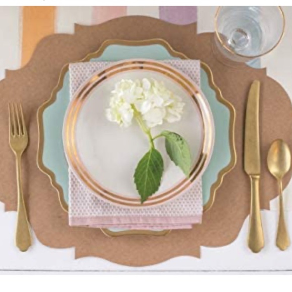 HESTER & COOK French Frame Placemats 1 pack=12 placemats
